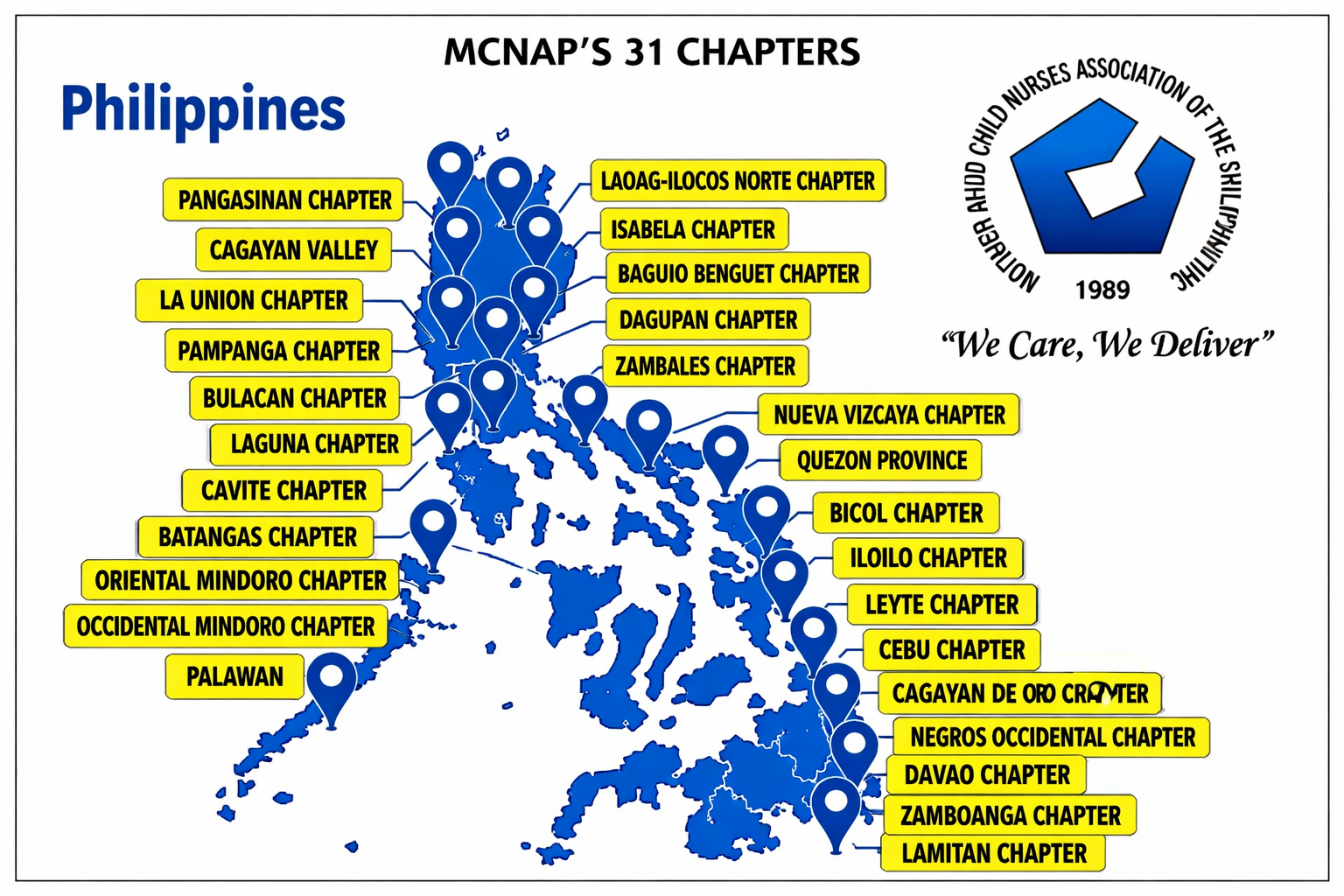 MCNAP Chapters Map
